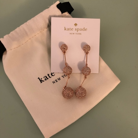 kate spade Jewelry - NWT Rose Gold Kate Spade Earrings